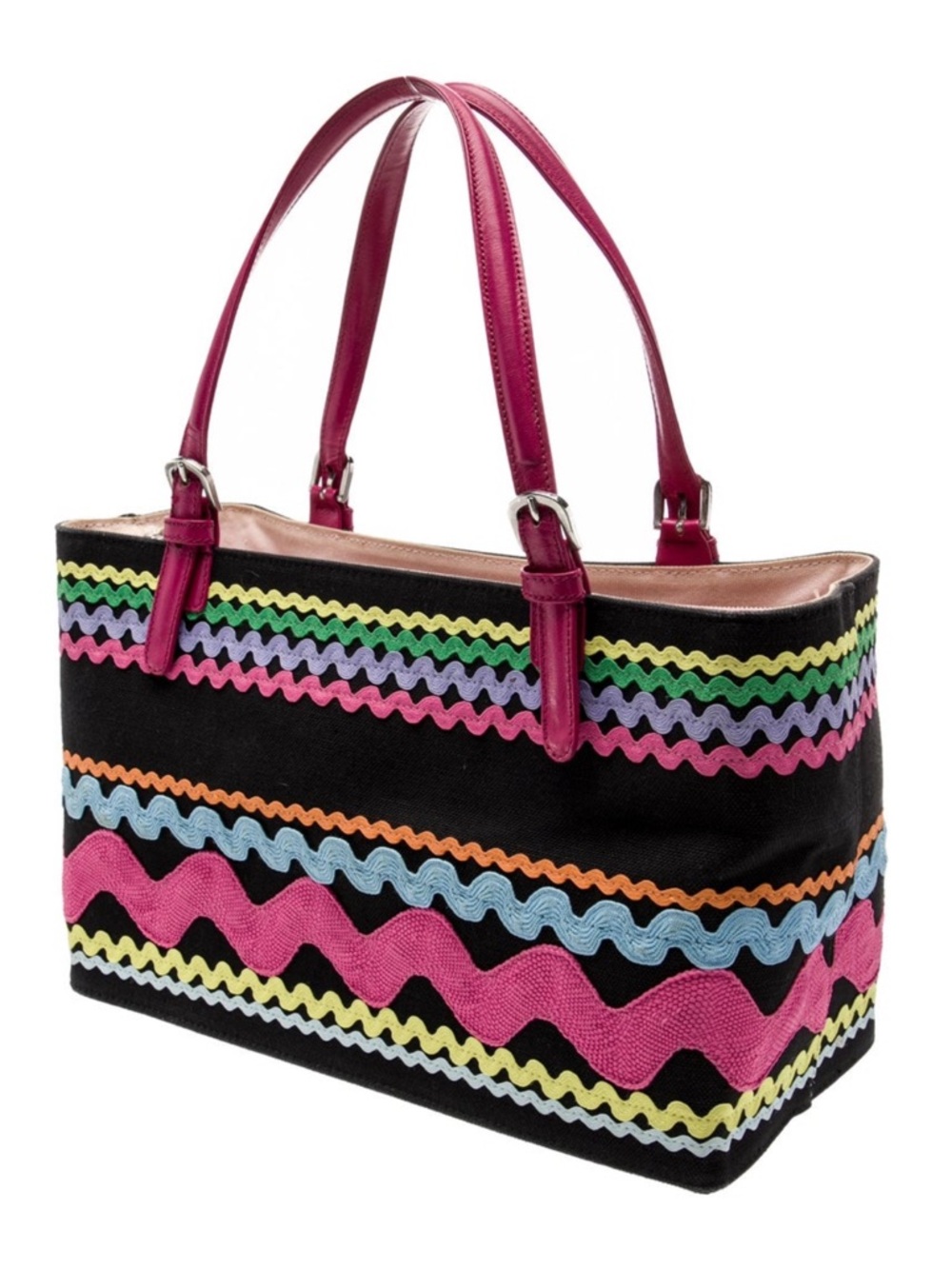 Vintage Moschino Canvas Ribbon Bag